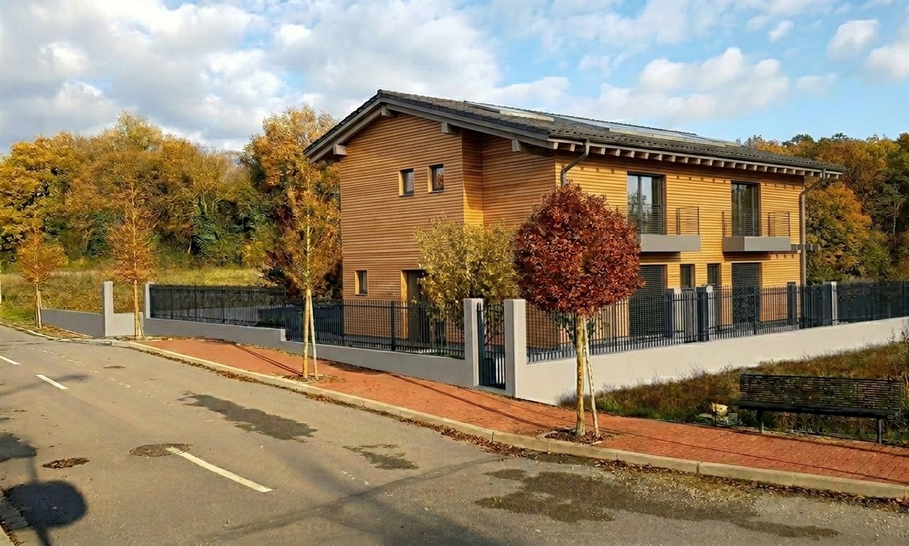 studio finitura esterna in doghe di legno